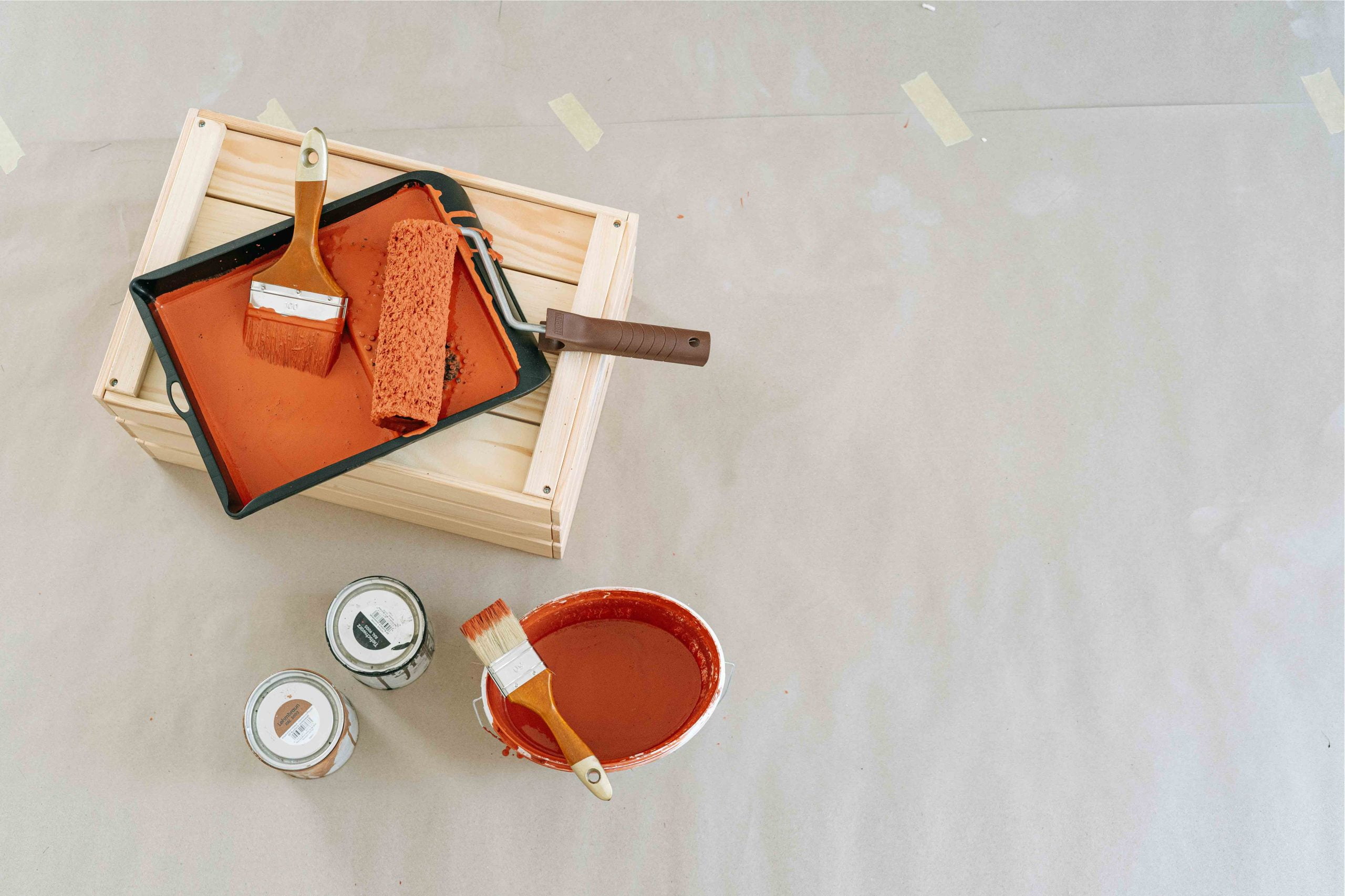 paint in a bucket